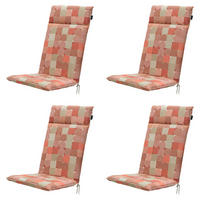 GARTENSTUHLKISSEN Jacky 120/50 cm 4er-Set - Rot, Textil (50/8/120cm) - Madison