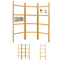 BAMBUS-RAUMTEILER 180x180 cm Faltbar - Braun, Holz (180/1.5/180cm) - Dunedesign