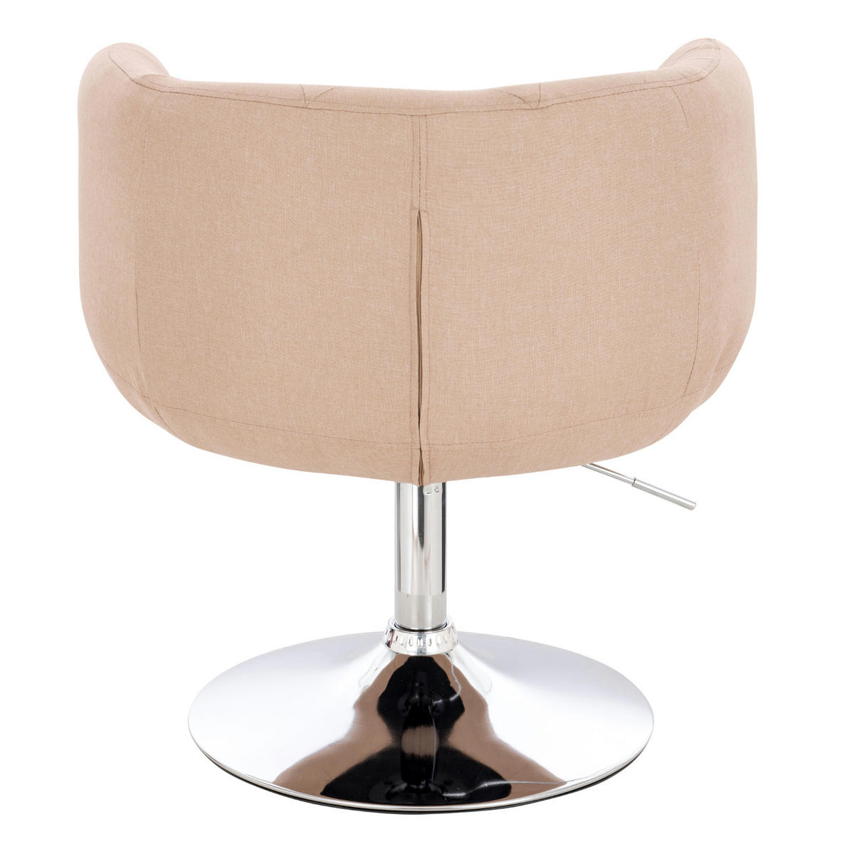 COCKTAILSESSEL PANAMA Stoff Beige - Beige/Silberfarben, Textil (55/78/61cm) - SVITA
