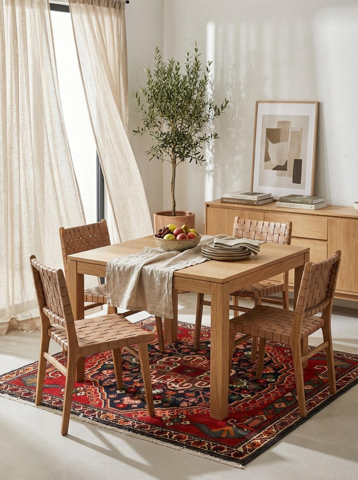 TEPPICH Gashgai Rot 63/63 cm Schurwolle - Rot, Textil (63/63cm) - Looma
