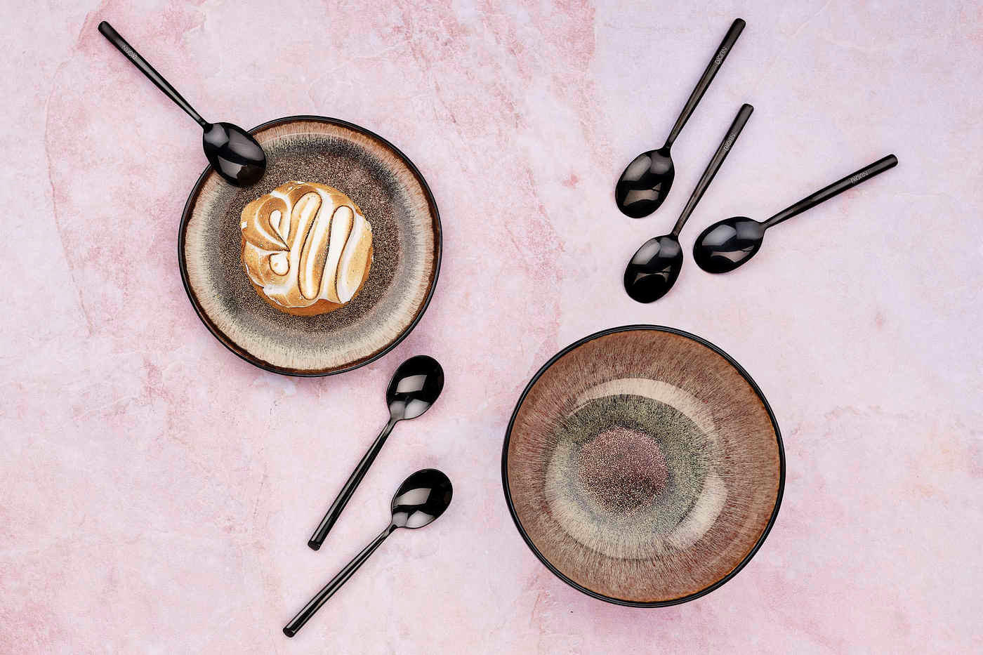 LÖFFEL 6er-Set Knut - Schwarz - Schwarz, Metall - Björn