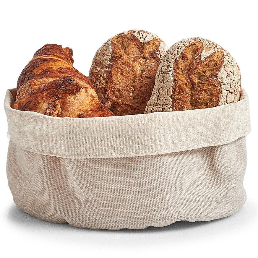 BROTKORB 20/20/12 cm - Weiß, Naturmaterialen (20/12/20cm) - ZELLER