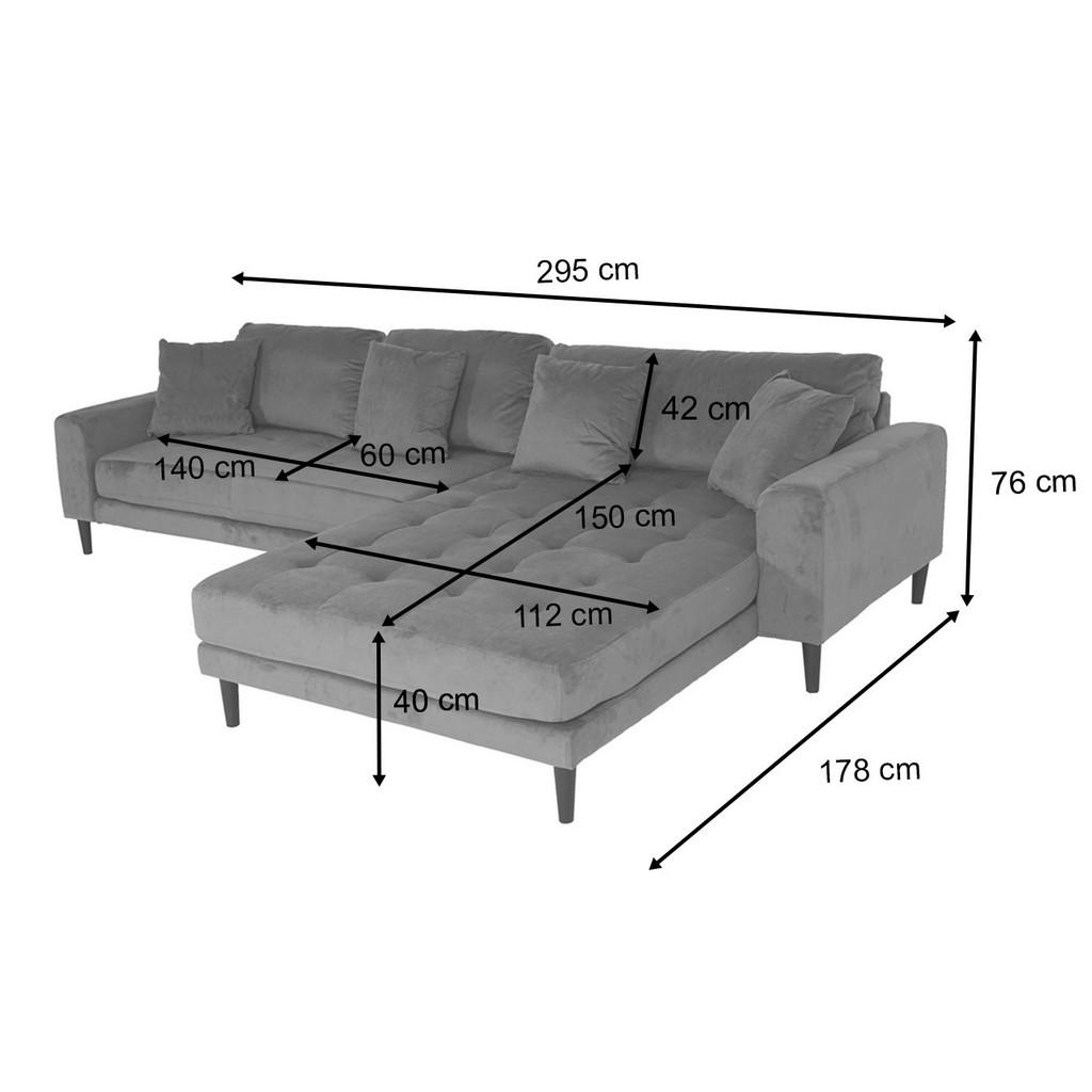 Thumbnail - MCW Ecksofa, Blau, Textil, L-Form, 295x178 cm, Wohnzimmer, Sofas & Couches, Wohnlandschaften, Ecksofas