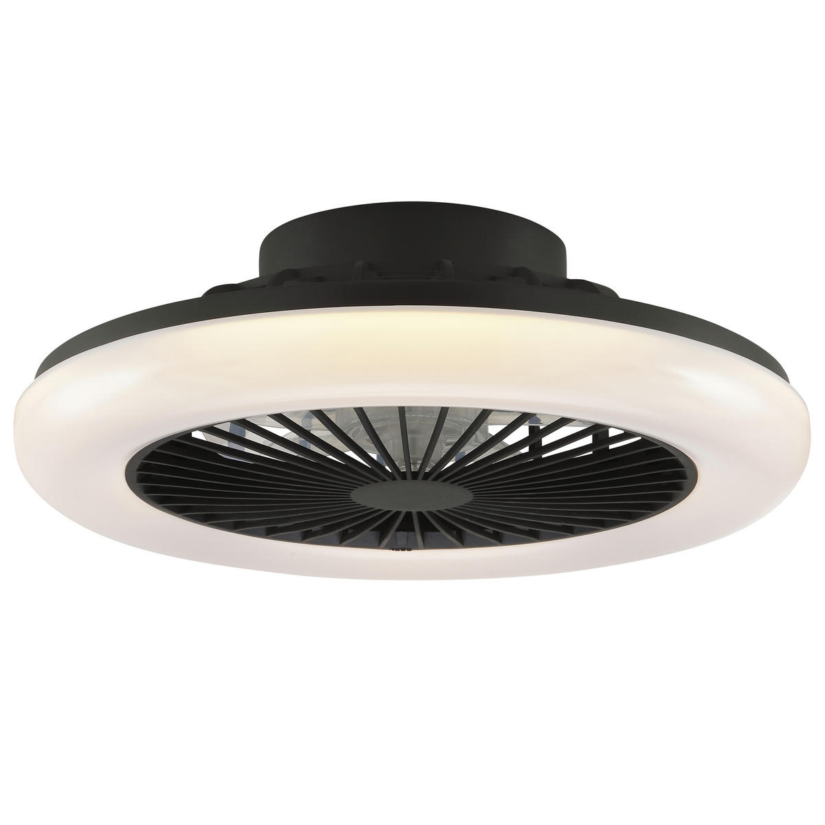 LED DECKENLEUCHTE Montero Schwarz 42/42/13,7 cm - Schwarz, Metall (42/42/13.7cm) - Brilliant