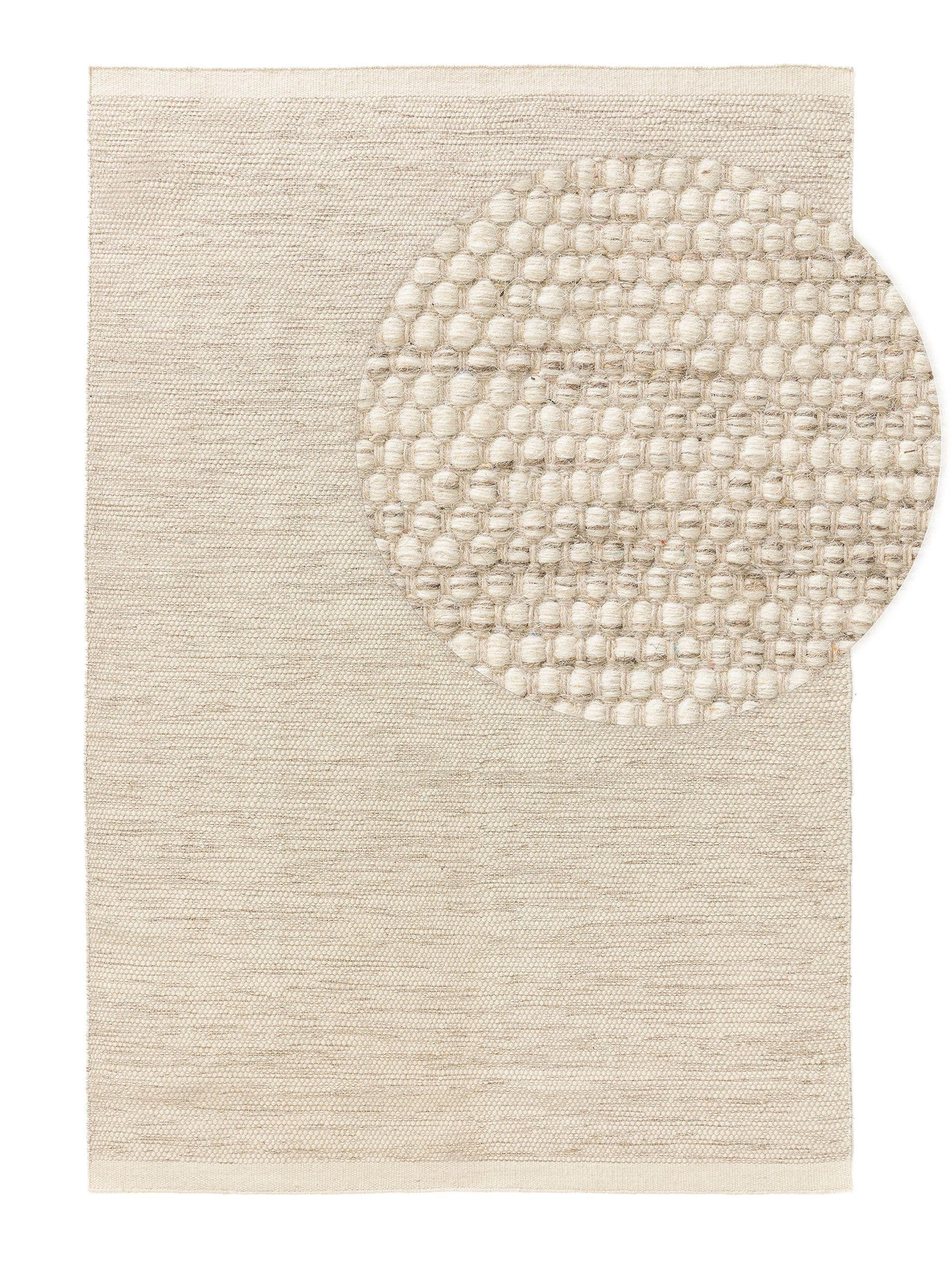 WOLLTEPPICH Rocco Cream 300x400 cm - Creme, Textil (300/400cm) - benuta Pure