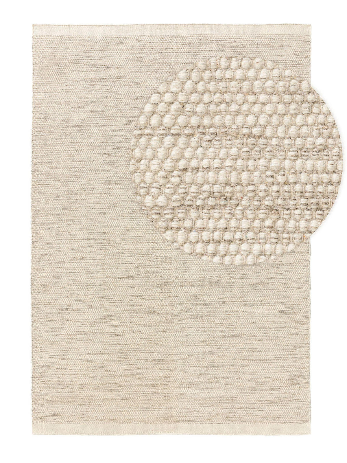WOLLTEPPICH Rocco Cream 300x400 cm - Creme, Textil (300/400cm) - benuta Pure