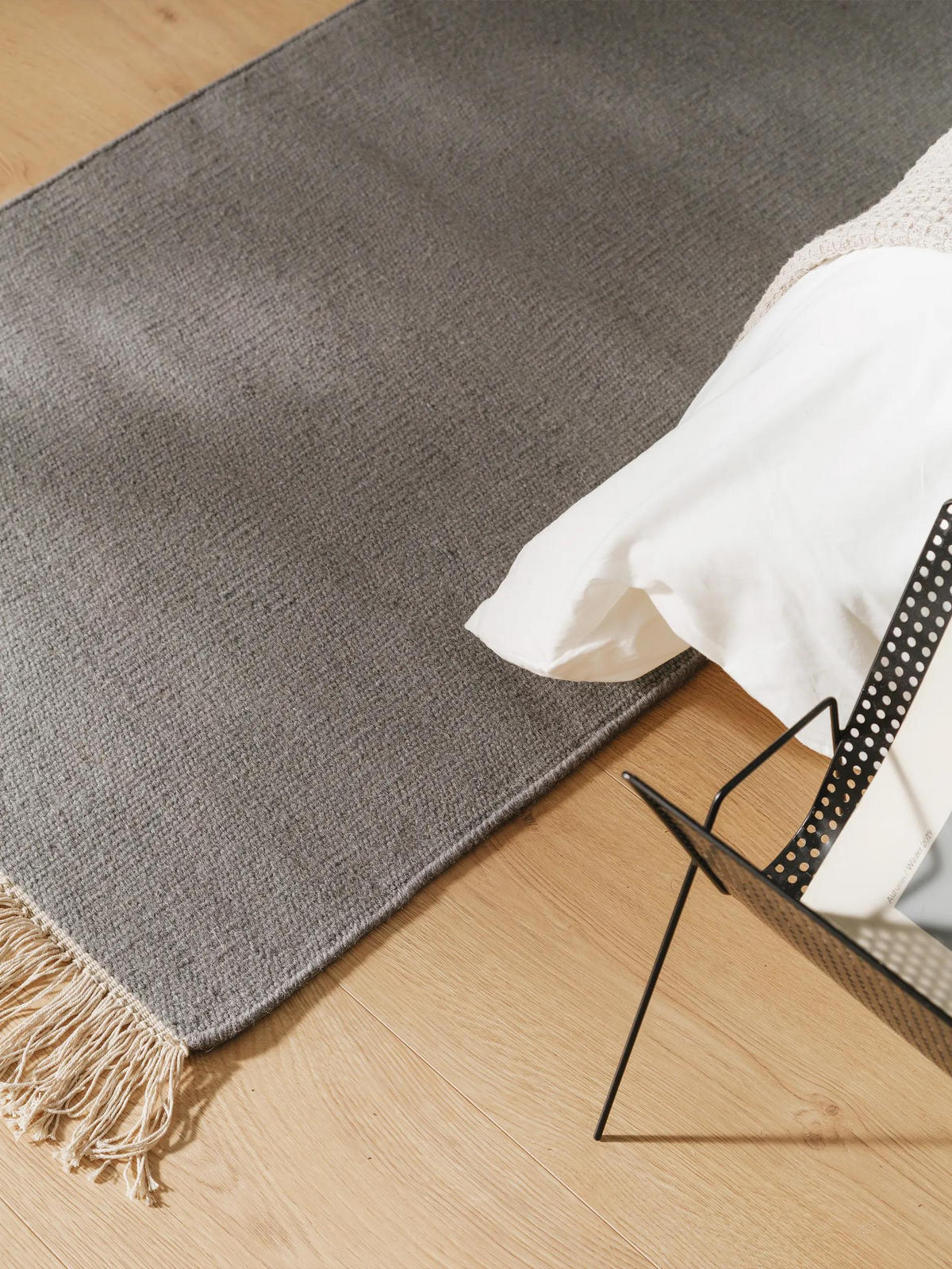 TEPPICH Liv Grau 80x250 cm - Grau, Textil (80/250cm) - benuta Pop