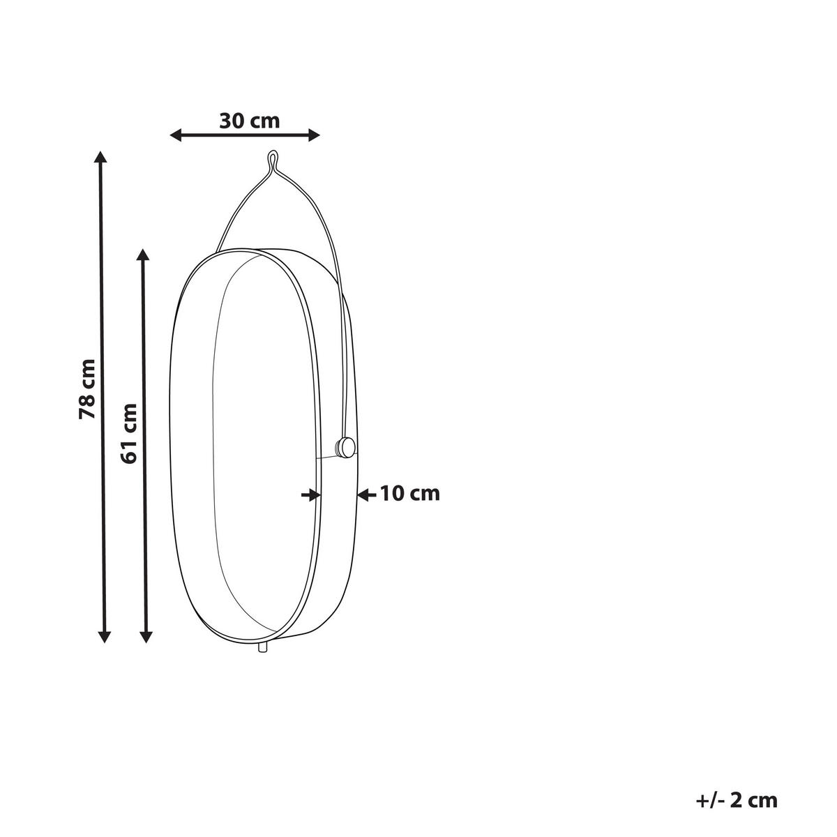 WANDLEUCHTE Kunthi 10/30/78 cm - Messingfarben, Metall (30/78/10cm) - Beliani