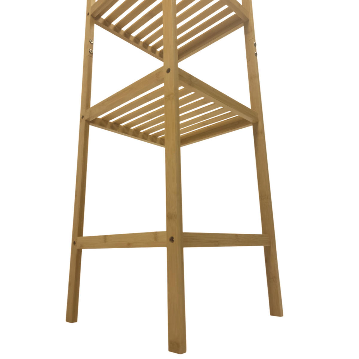 REGAL Bambus Naturfarbe 5 Ablagen 140/34/33 cm - Naturfarben, Holz (34/140/33cm) - Begryf