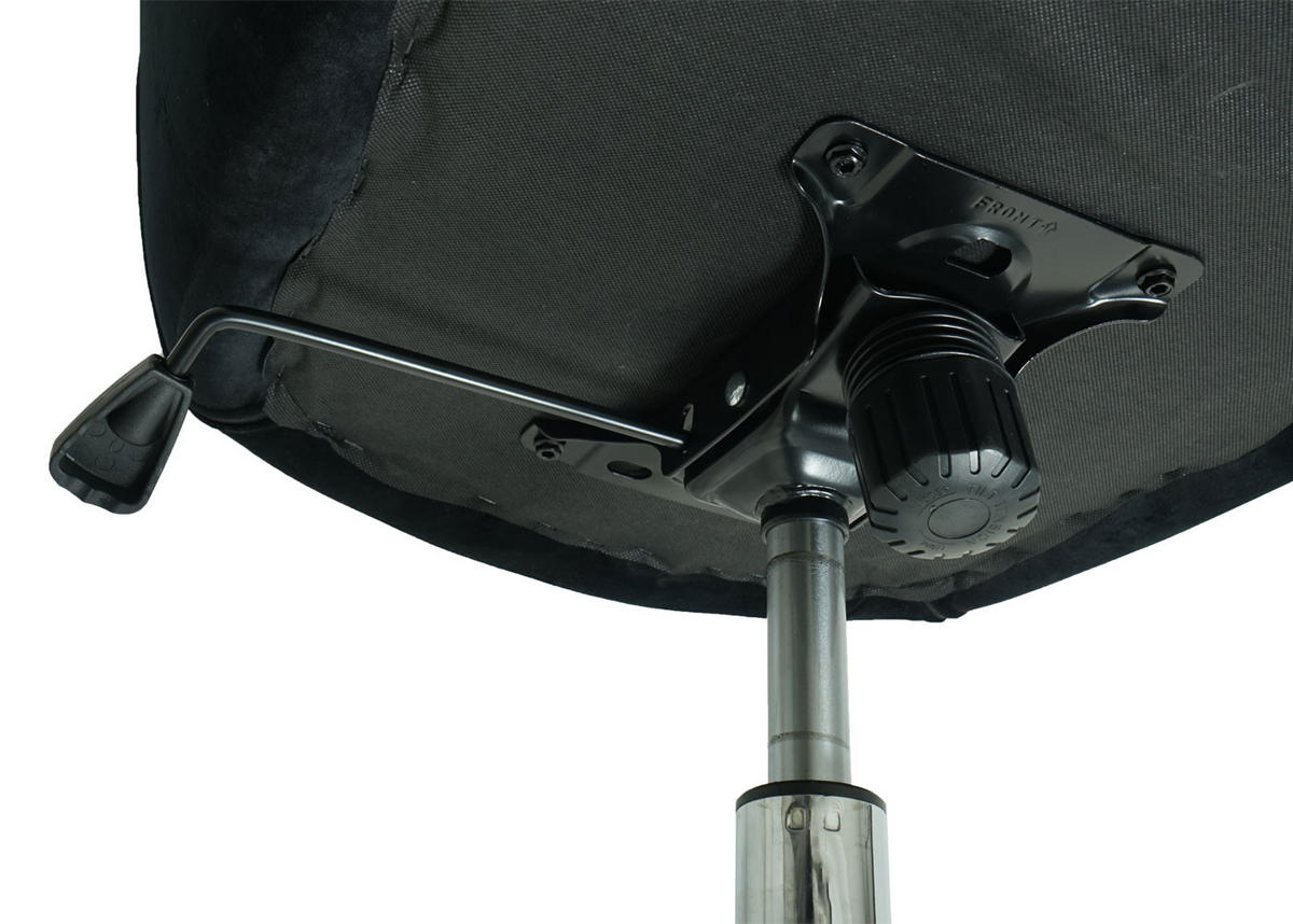 DREHSTUHL HxBxT 98x64x64cm Sitzhöhe 40cm mit Armlehne höhenverstellbar Samt Schwarz - Schwarz, Textil (64/98/64cm) - PROREGAL