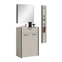 GARDEROBEN-SET Emil Kaschmir 142/37/190 cm - Beige, Holzwerkstoff (142/190/37cm) - Xonox