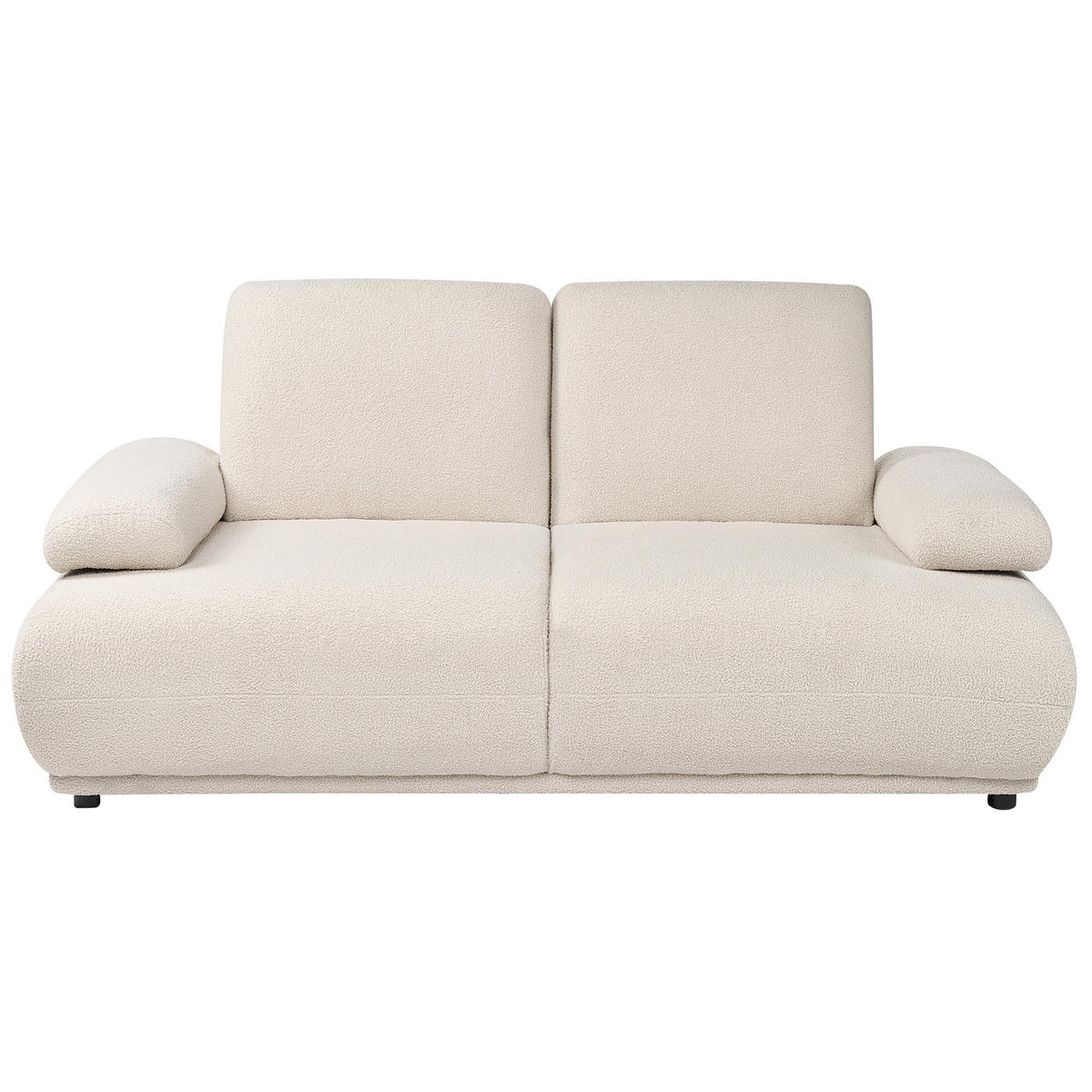 POHOVKA 2-místná Bouclé Krémově bílá Nacka - krémová, textil (174/89/110cm) - Beliani
