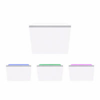 LED DECKENLEUCHTE RGB Weiß - Weiß, Metall (45/45/7cm)