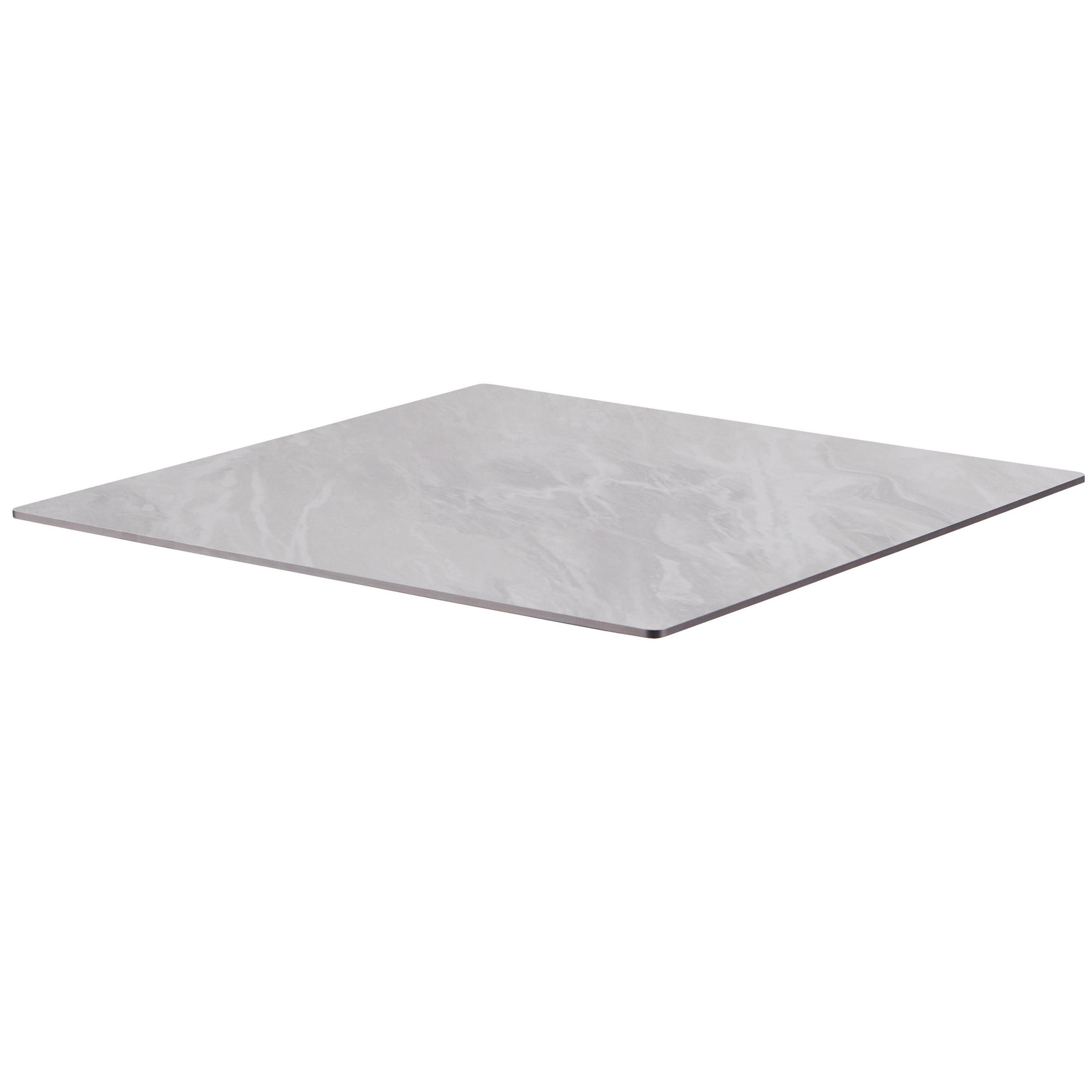 TISCHPLATTE 70 x 70 cm, Marmor - Ecru, Kunststoff (70/70/1.25cm) - Oviala