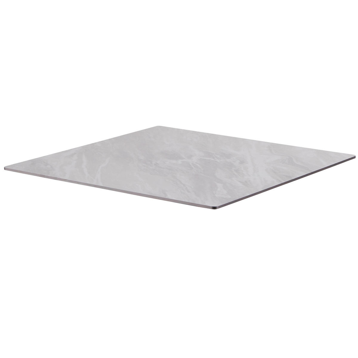 TISCHPLATTE 70 x 70 cm, Marmor - Ecru, Kunststoff (70/70/1.25cm) - Oviala