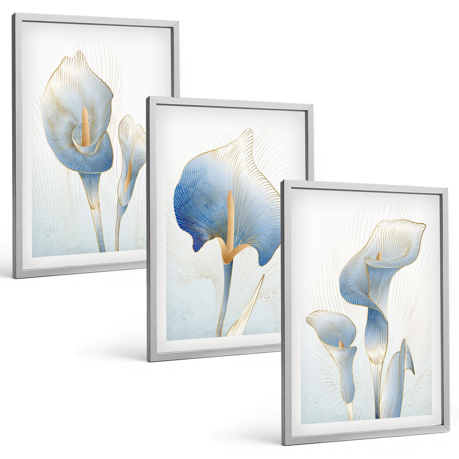 Tulup Bilder Silber 40x60 cm