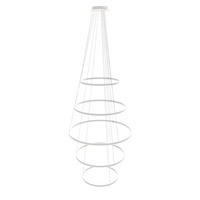 LED-HÄNGELAMPE 5er Ring Weiß Ø 60 | 80 | 100 | 80 | 60cm - Weiß, Metall (1.3/100/3.3cm) - s.luce