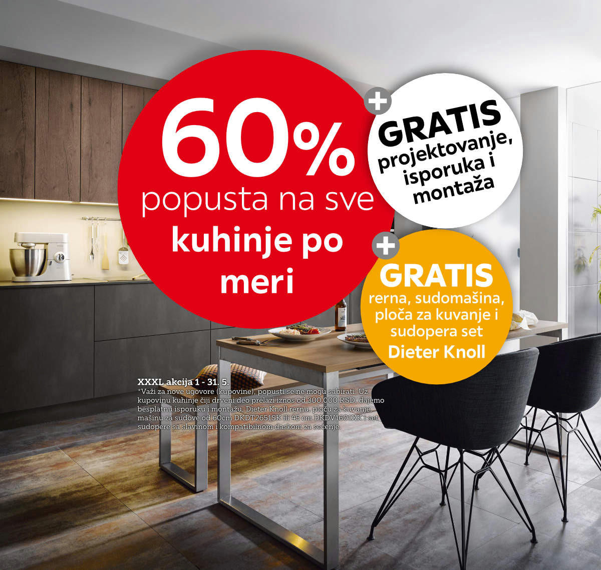 60% na kuhinje po meri