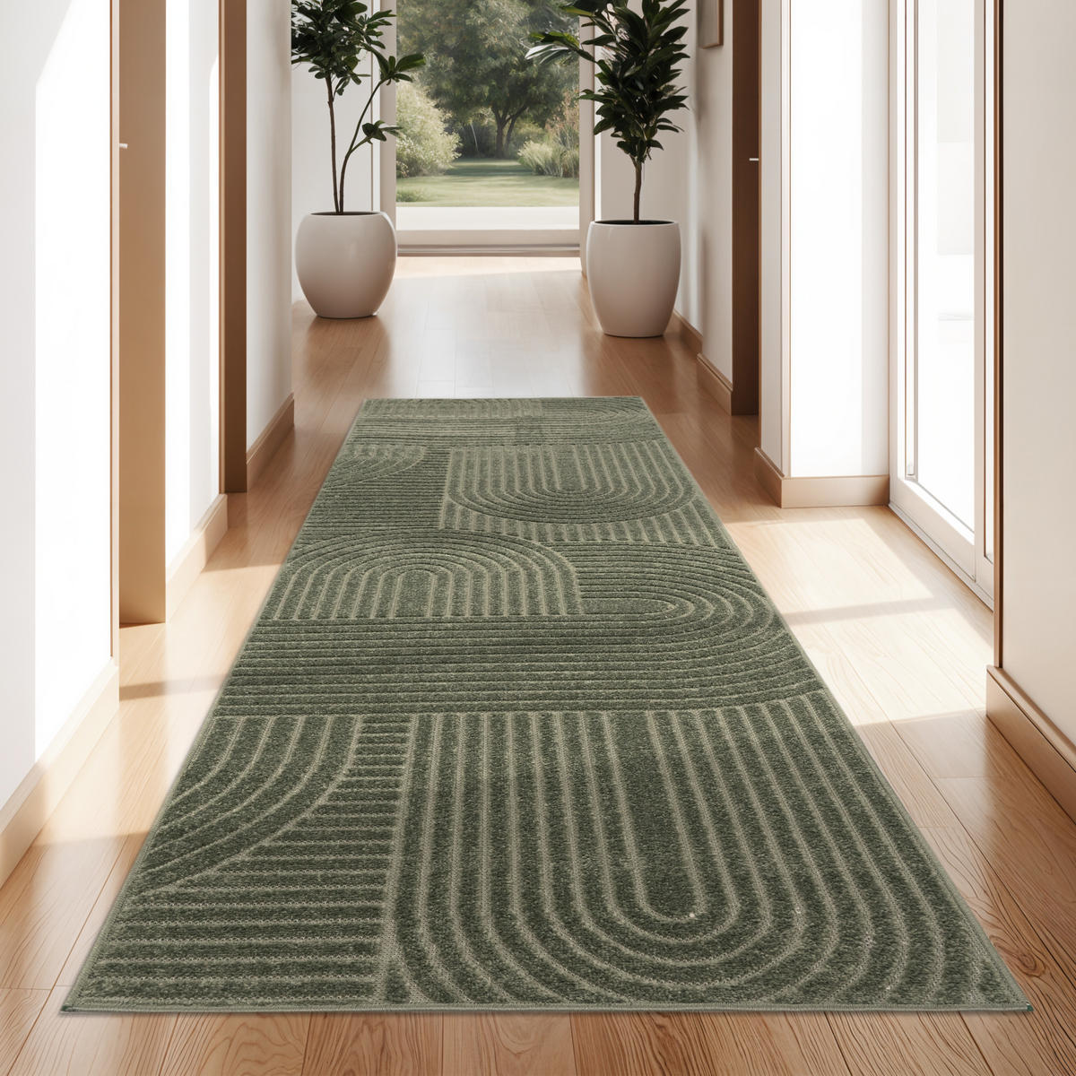 OUTDOORTEPPICH 60/100 cm Cotton 240 - Grün, Textil (60/100cm) - Paco Home