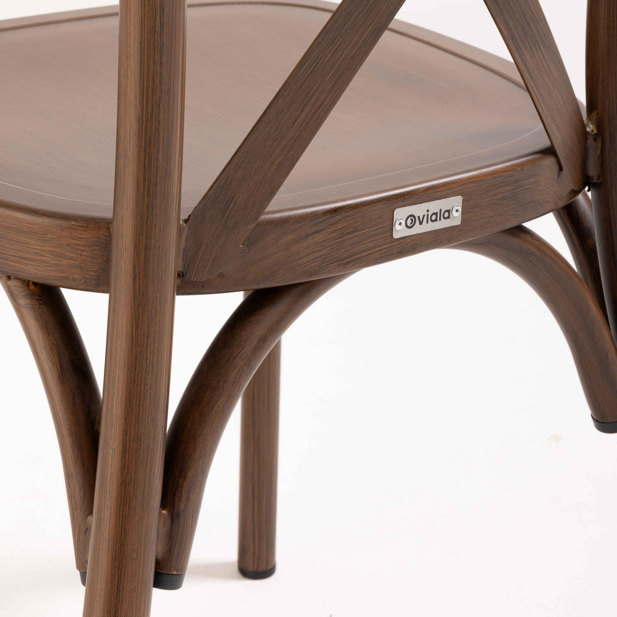 GARTENSTUHL, Braun - Braun, Metall (44/87/52cm) - Oviala