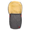 LAMMFELL-BABYSCHALENFUSSSACK Emma, anthracite melange - Dunkelgrau, Fell (37/7/80cm) - Kaiserbaby