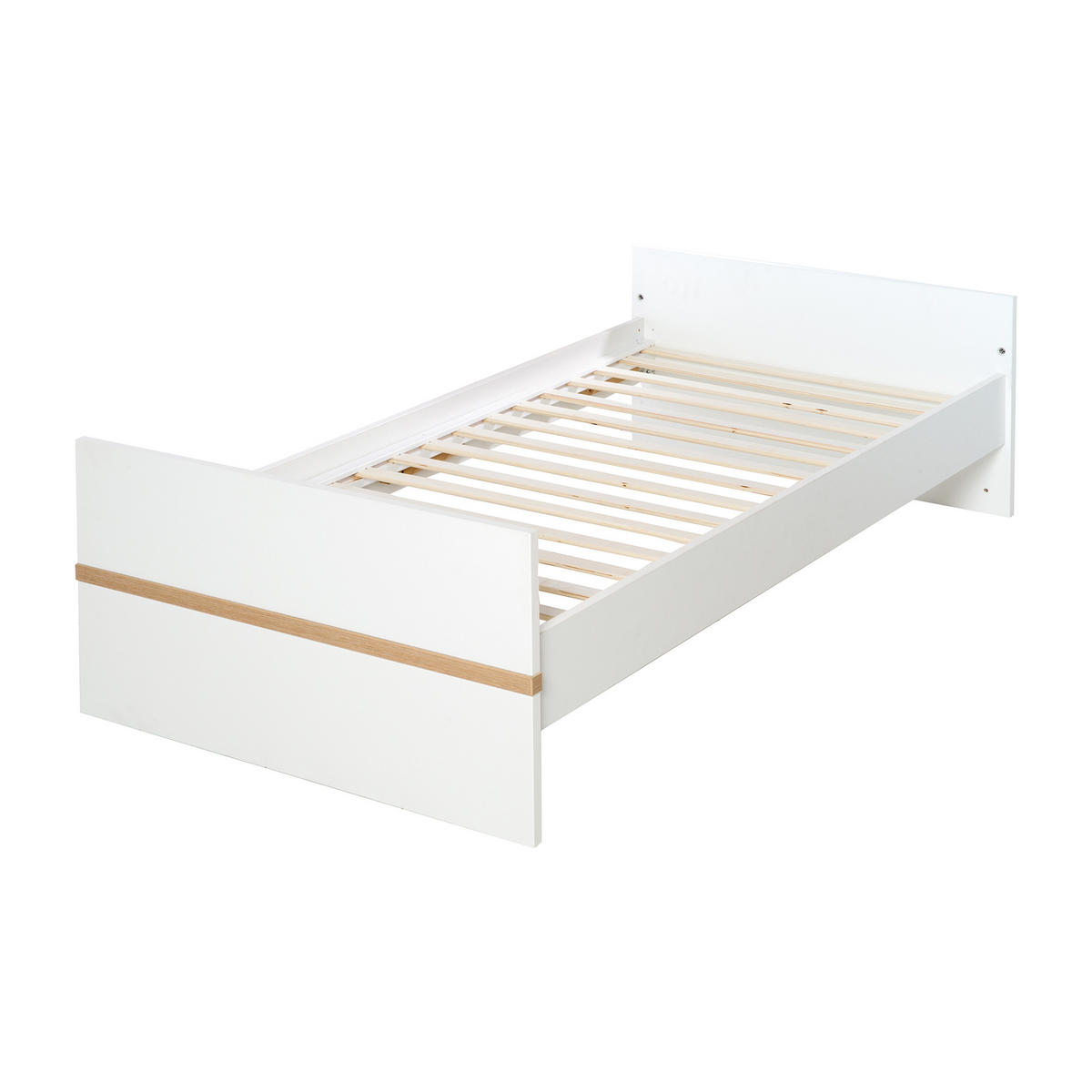 BABYZIMMER-SET Pia, mit schmaler Wickelkommode 3-teilig - Weiß, Holzwerkstoff (76/81/142.5cm) - Roba