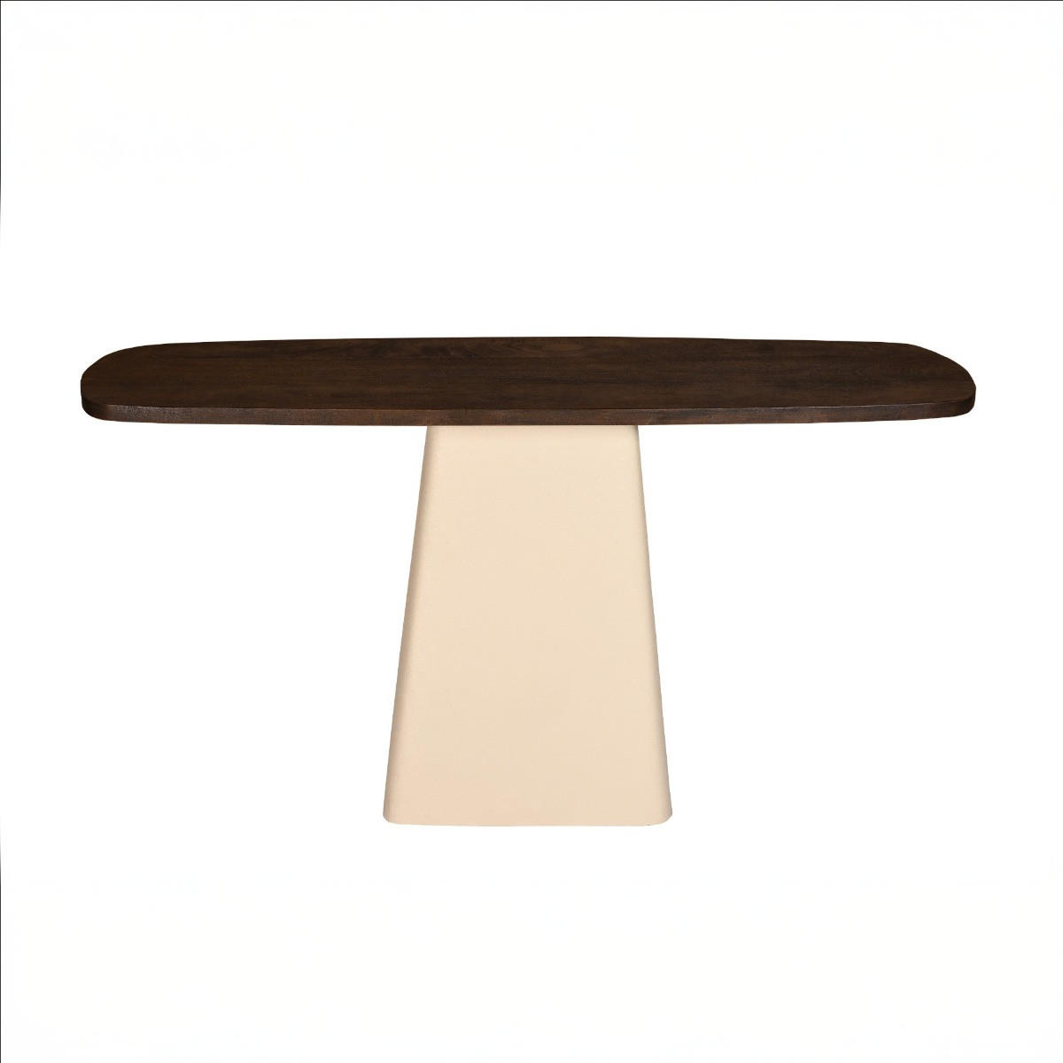 ESSTISCH rechteckig aus Metall 140x40x76cm, créme - Creme, Holz (40/140/36cm) - Livingfurn