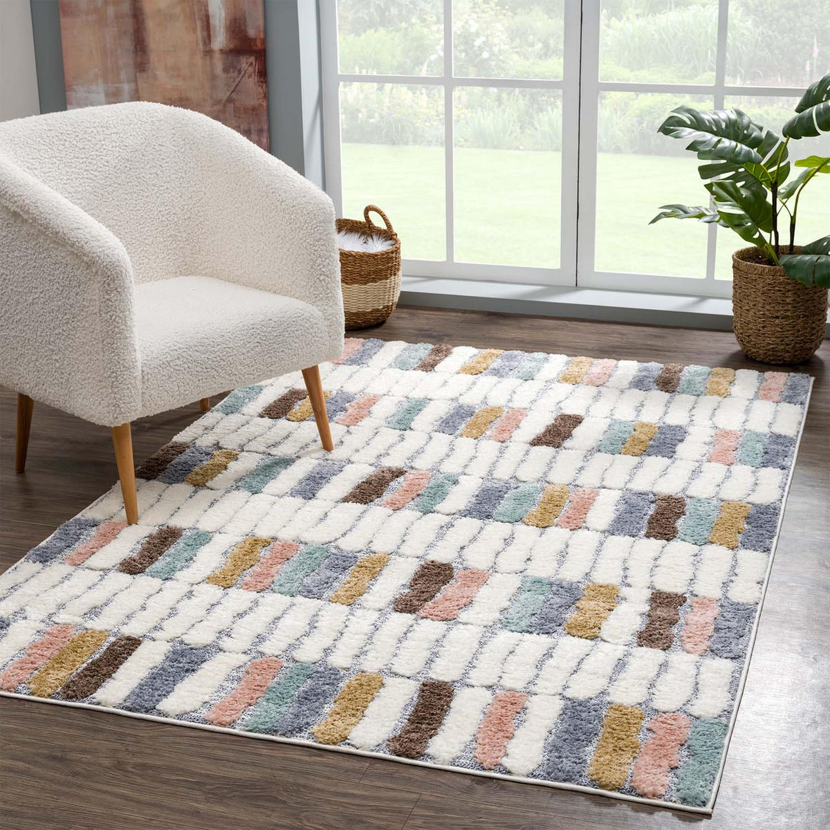 HOCHFLOR-TEPPICH Focus 3032 Multi 120x170 cm - Multicolor, Textil (120/170cm) - carpet city