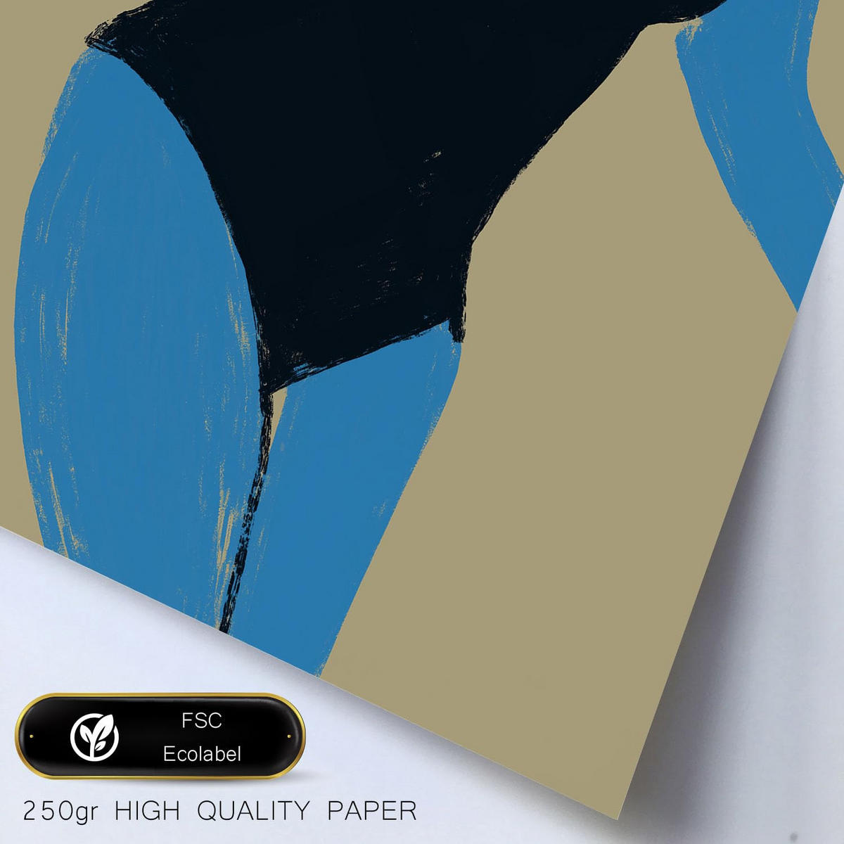 POSTER Set Mit 6 Mettle Body Größe A3 & A4 Weißer Rahmen - Weiß, Papier (29.7/1cm) - Nacnic