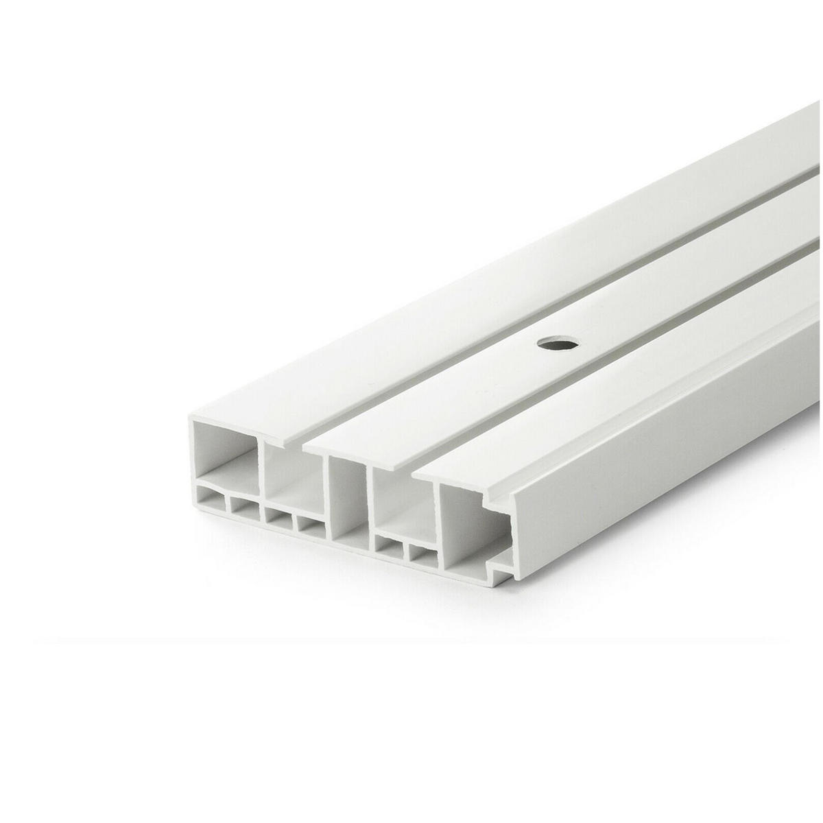 VORHANGSCHIENE SH, 2-läufig, 240 cm, weiß - Weiß, Kunststoff (7.5/1.7/240cm) - SN Deco