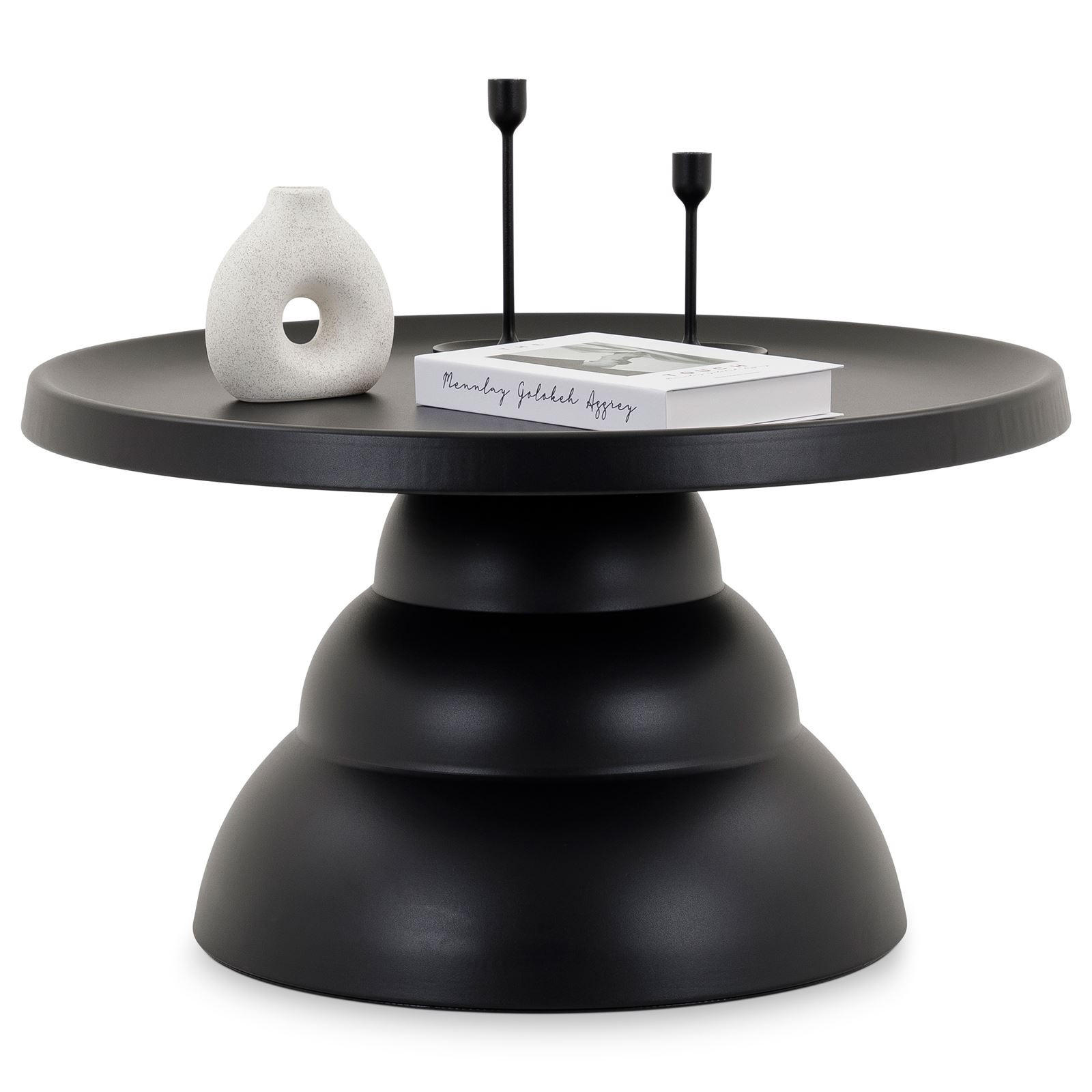 COUCHTISCH LORIS - Schwarz, Metall (70/70/40cm) - IDIMEX