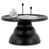 COUCHTISCH LORIS - Schwarz, Metall (70/70/40cm) - IDIMEX