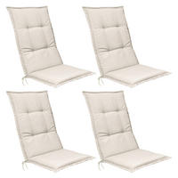 HOCHLEHNERAUFLAGE Base HL 120/50/6cm Natur 4tlg - Naturfarben, Textil (50/6/120cm) - Beautissu 