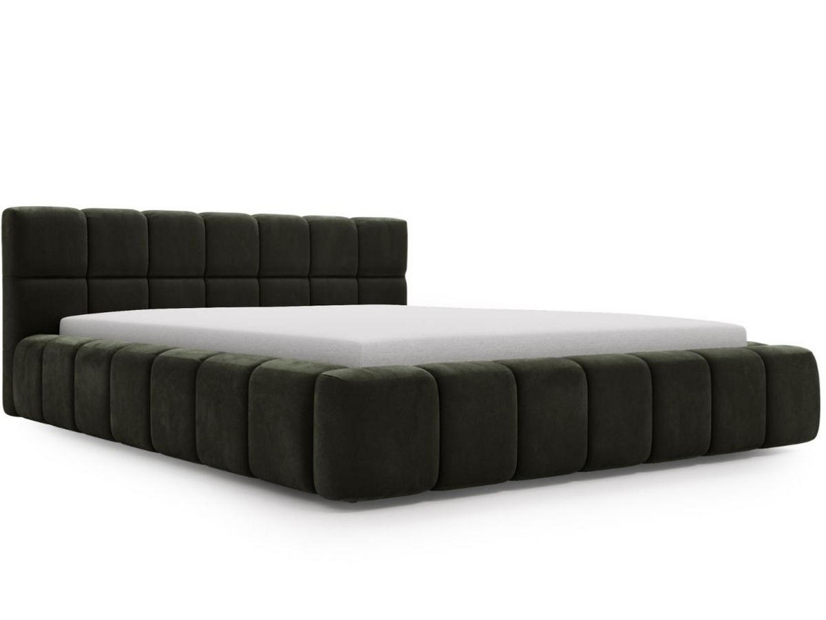 POLSTERBETT Alicante 140x200 Dunkelgrau - Dunkelgrau, Textil (140/200cm) - Graingold