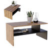 COUCHTISCH Holzwerkstoff rechteckig stabil Nussbaumfarben 50/45/93cm - Nussbaumfarben/Schwarz, Holzwerkstoff (50/93/45cm) - CraftPAK