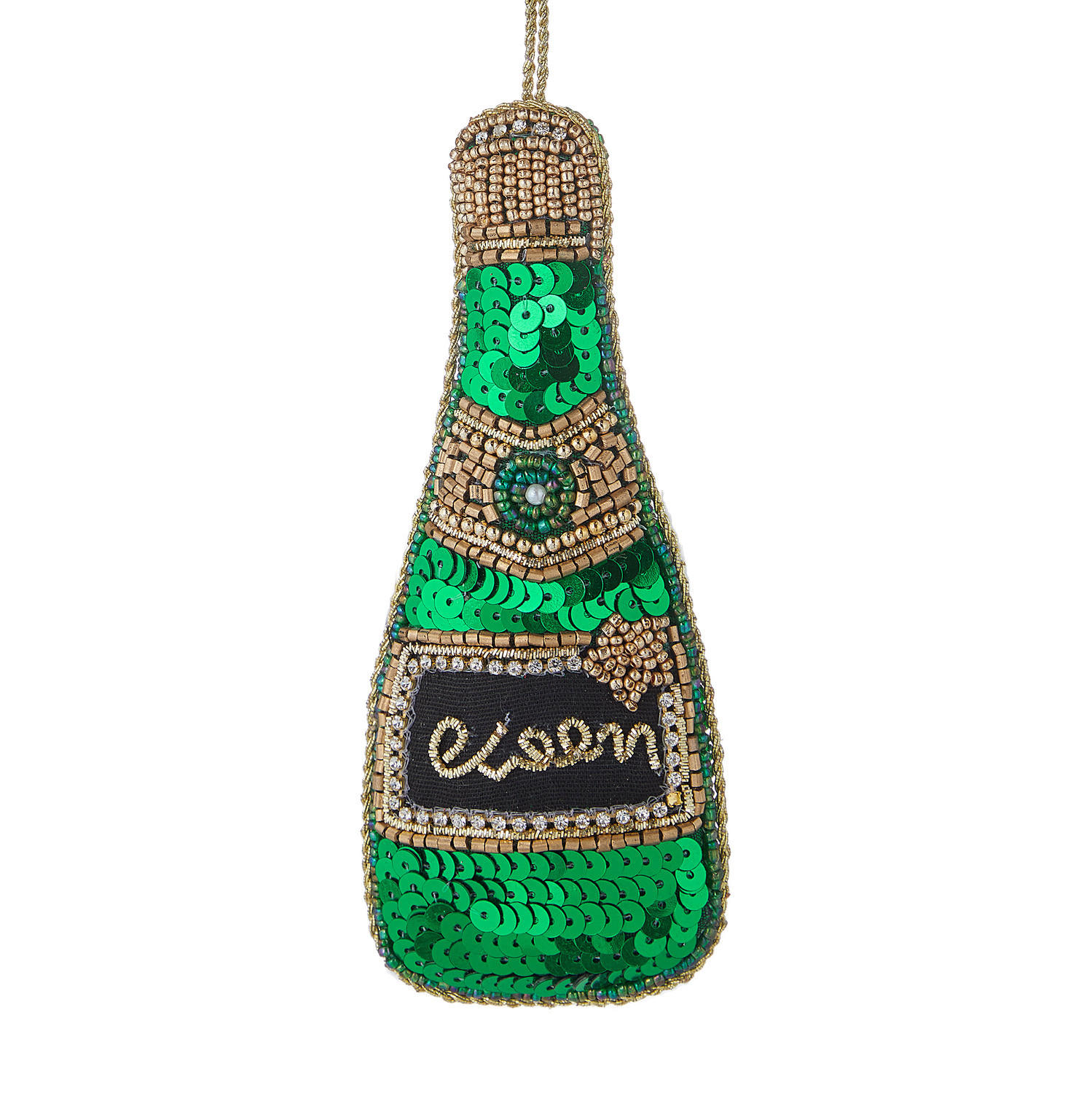 BAUMANHÄNGER Hang On Ornamanet Cheers - Grün, Glas/Kunststoff (5/14/1cm) - Butlers