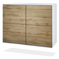 KOMMODE Rova Eiche Wotan - Eiche Wotan, Holzwerkstoff (92.5/73.5/35cm) - Vladon