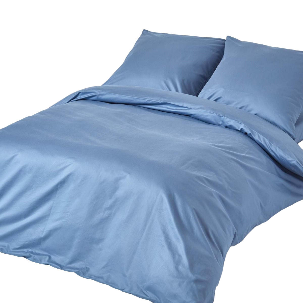 BETTWÄSCHE Premium, Ägyptische Baumwolle, Fadendichte 1000 - Blau, Textil (240/220cm) - Homescapes