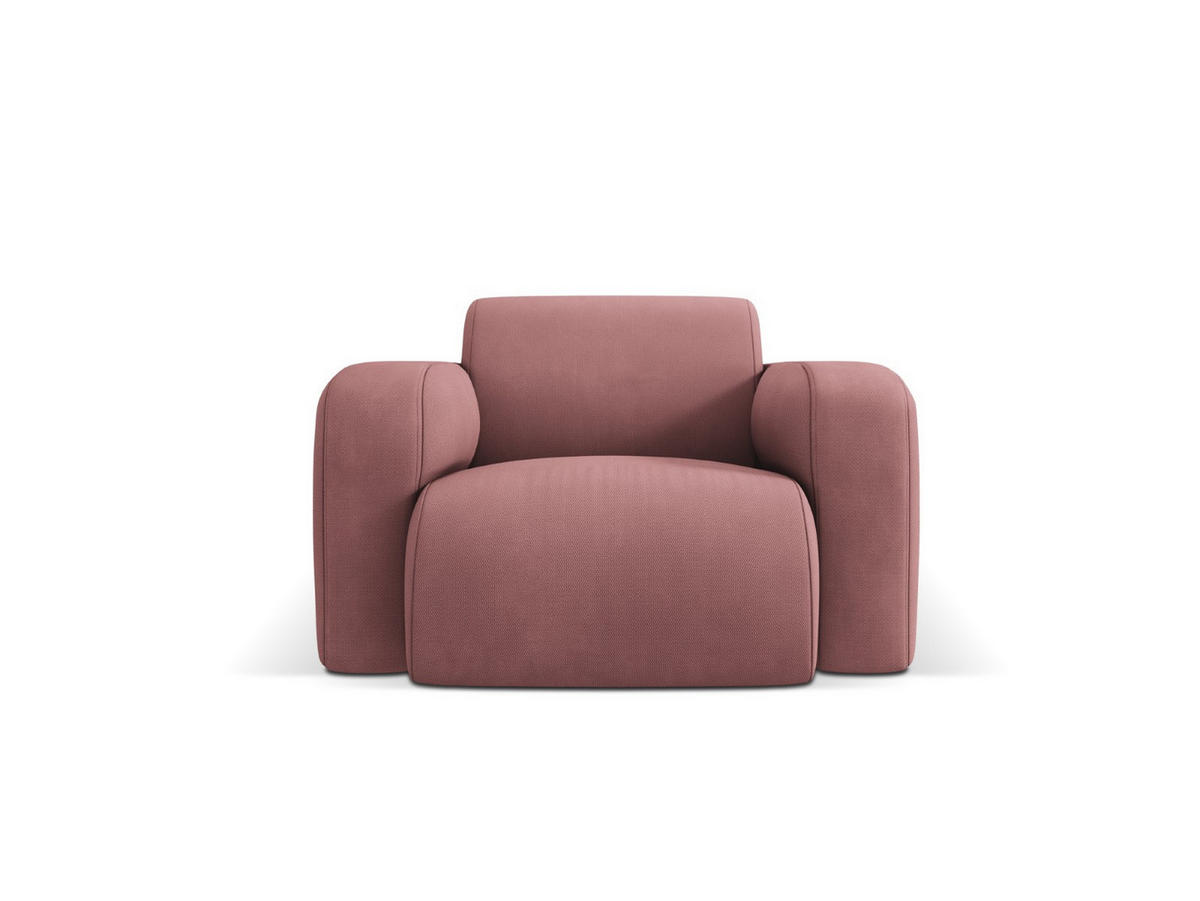 SESSEL Molino aus strukturiertem Stoff rosa - Pink, Textil (95/72/105cm) - Micadoni