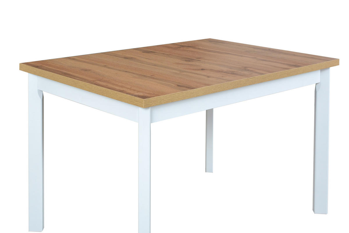 ESSTISCH Max 5 S P, 120/80 cm - Eiche Wotan/Weiß, Holz (80/120/78cm) - Leaf Design