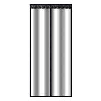 FLIEGENGITTER Tür 90 x 210 cm Magnetverschluss - Schwarz, Textil (90/210/1cm)