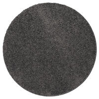 LUXUS HOCHFLOR LANGFLOR TEPPICH MILANO RUND - Anthrazit, Textil (100/100cm) - Snapstyle