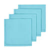 STOFFSERVIETTEN 4er-Set hellblau 45/45 cm, 100% Baumwolle - Hellblau, Textil (45/45cm) - Homescapes