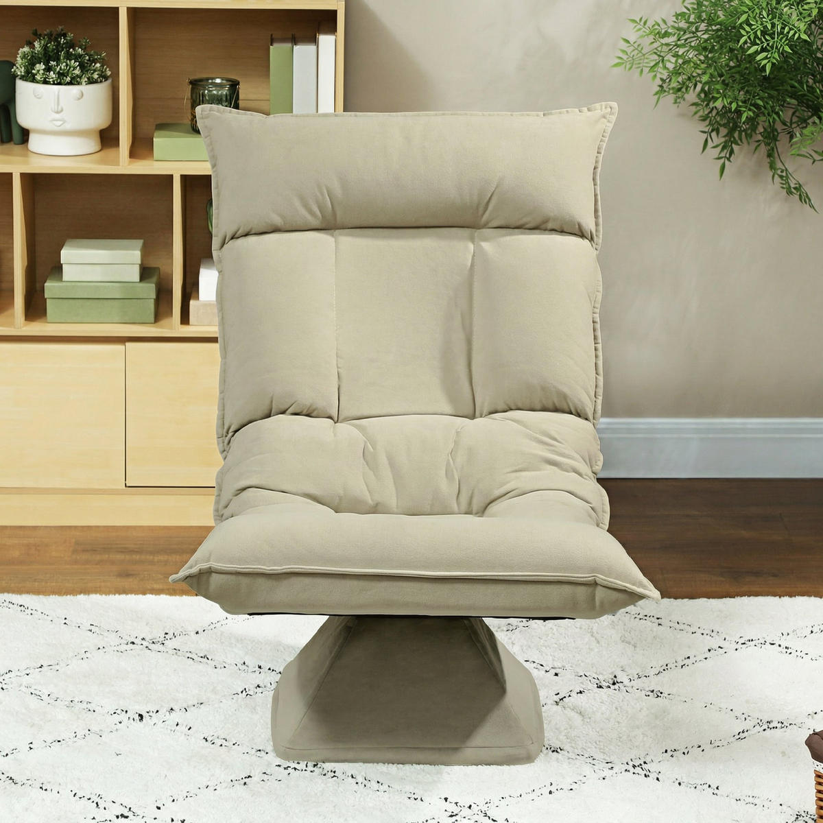 SCHLAFSESSEL DE-13543 Beige - Beige, Textil (62/95/70cm) - ComfortXL