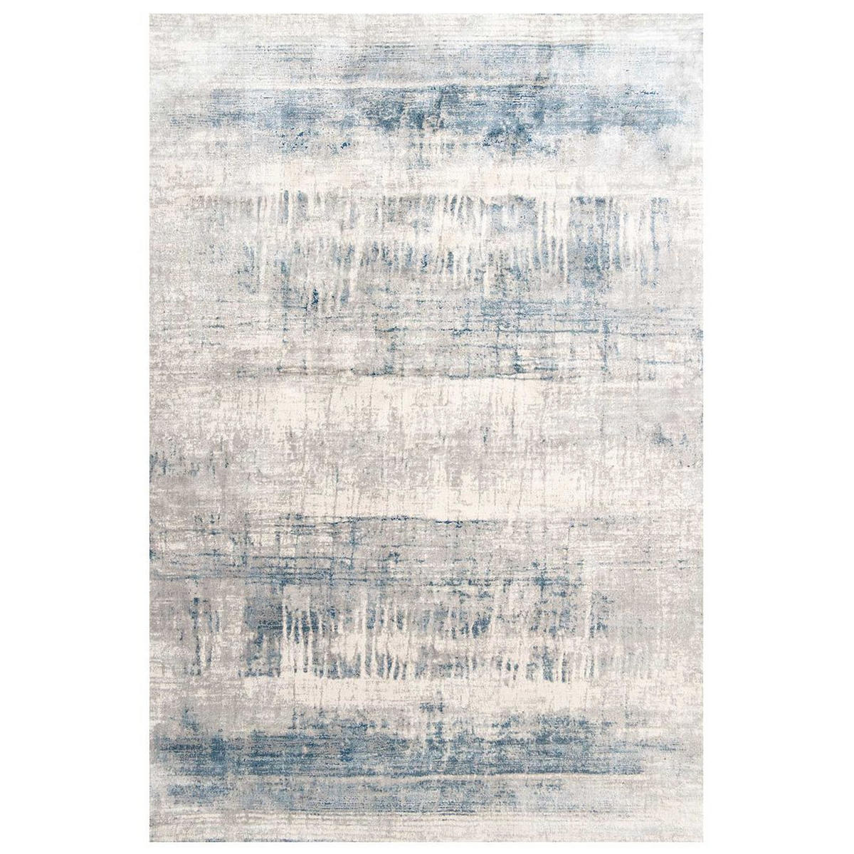 WEBTEPPICH Ludlow Bedtime Blau - Grau, Textil (79/150cm) - Kukoon Rugs