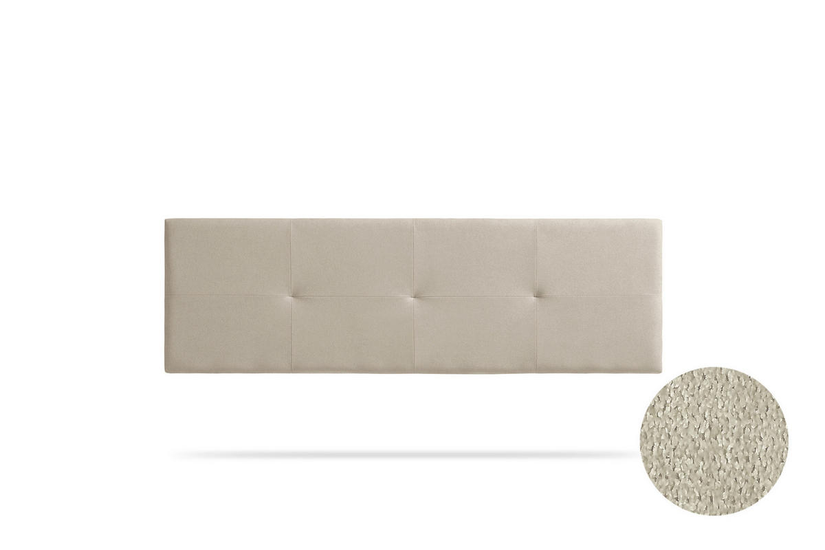KOPFTEIL gepolstert ALTEA Aqualine 160x50x5 cm - Getoastetes Beige - Moonia - Kaschmir, Holz (160/5/50cm)