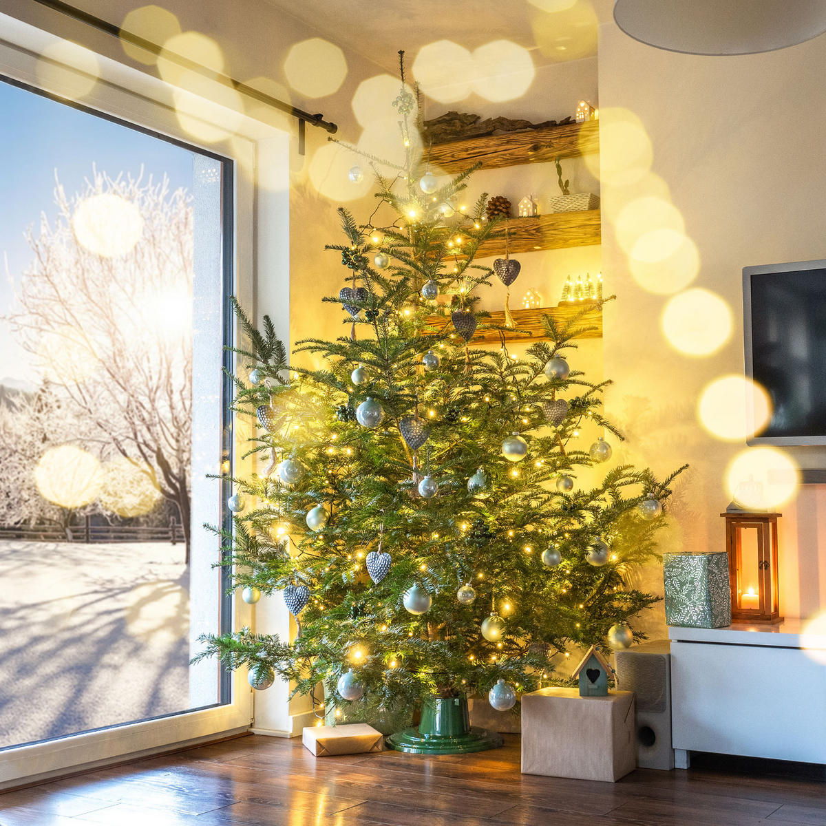 KADAX Weihnachtsbaumständer Christbaumständer 2m Grün - Grün, Kunststoff (15.5cm) - KADAX