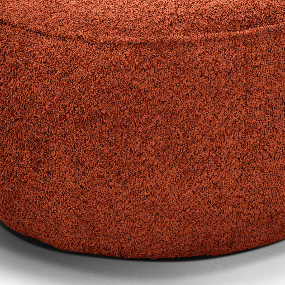 POLSTERHOCKER - Rot/Schwarz, Kunststoff/Textil (59/45/59cm) - home24