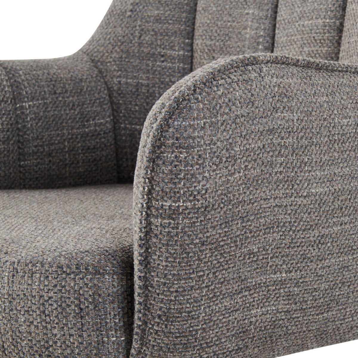 BÜROSTUHL LUCA Grau höhenverstellbar 360°drehbar - Schwarz/Grau, Kunststoff/Textil (61/83/64cm) - DUBI Möbel