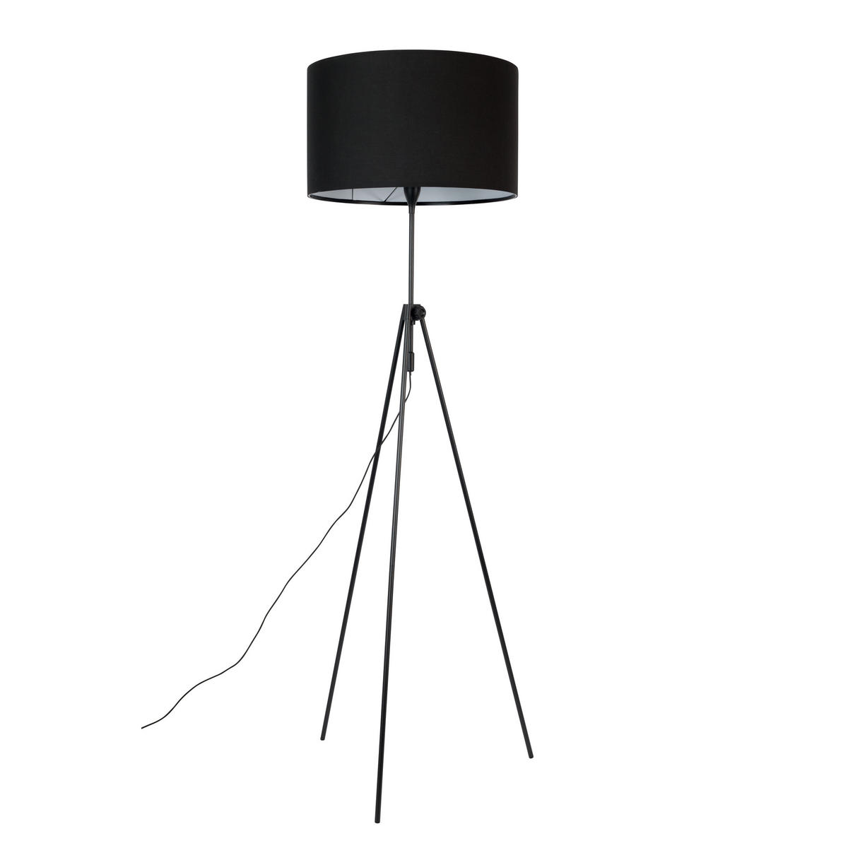 STEHLAMPE Lesley Schwarz - Schwarz, Metall (58/58/153cm) - Zuiver